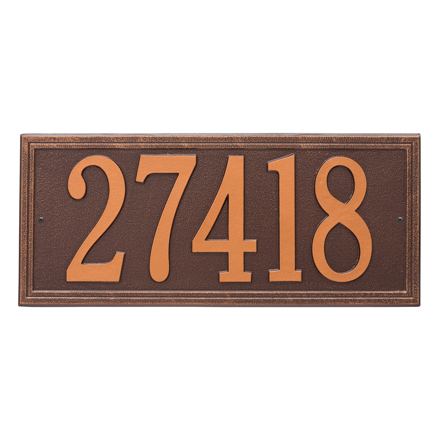 Double Line Estate Wall Address Plaque - One Line