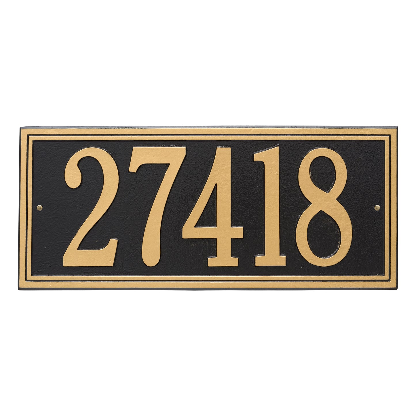 Double Line Estate Wall Address Plaque - One Line