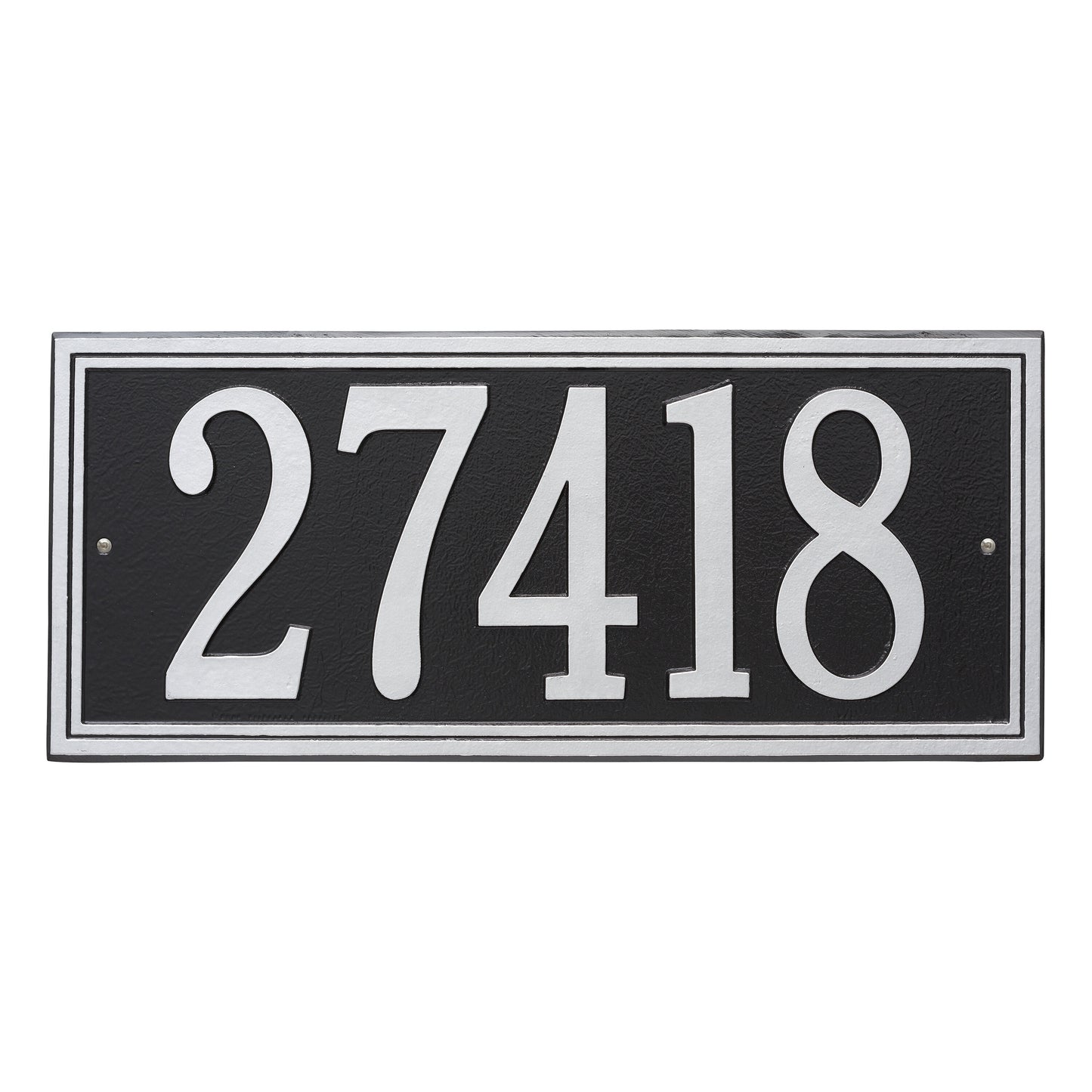 Double Line Estate Wall Address Plaque - One Line