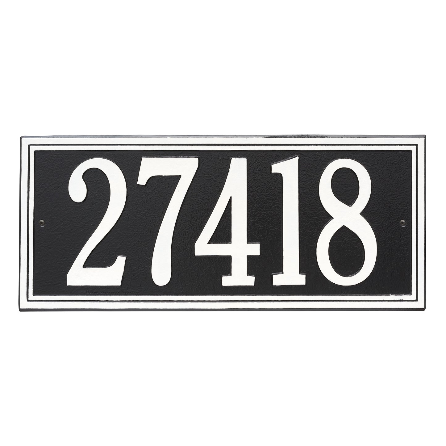 Double Line Estate Wall Address Plaque - One Line