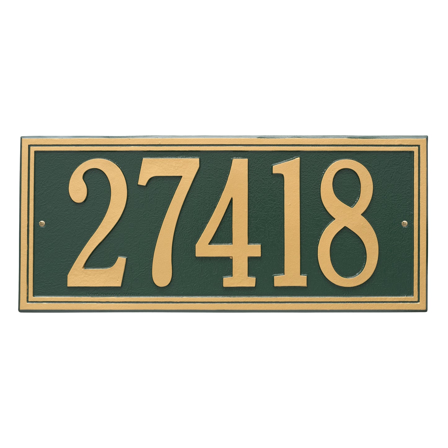 Double Line Estate Wall Address Plaque - One Line
