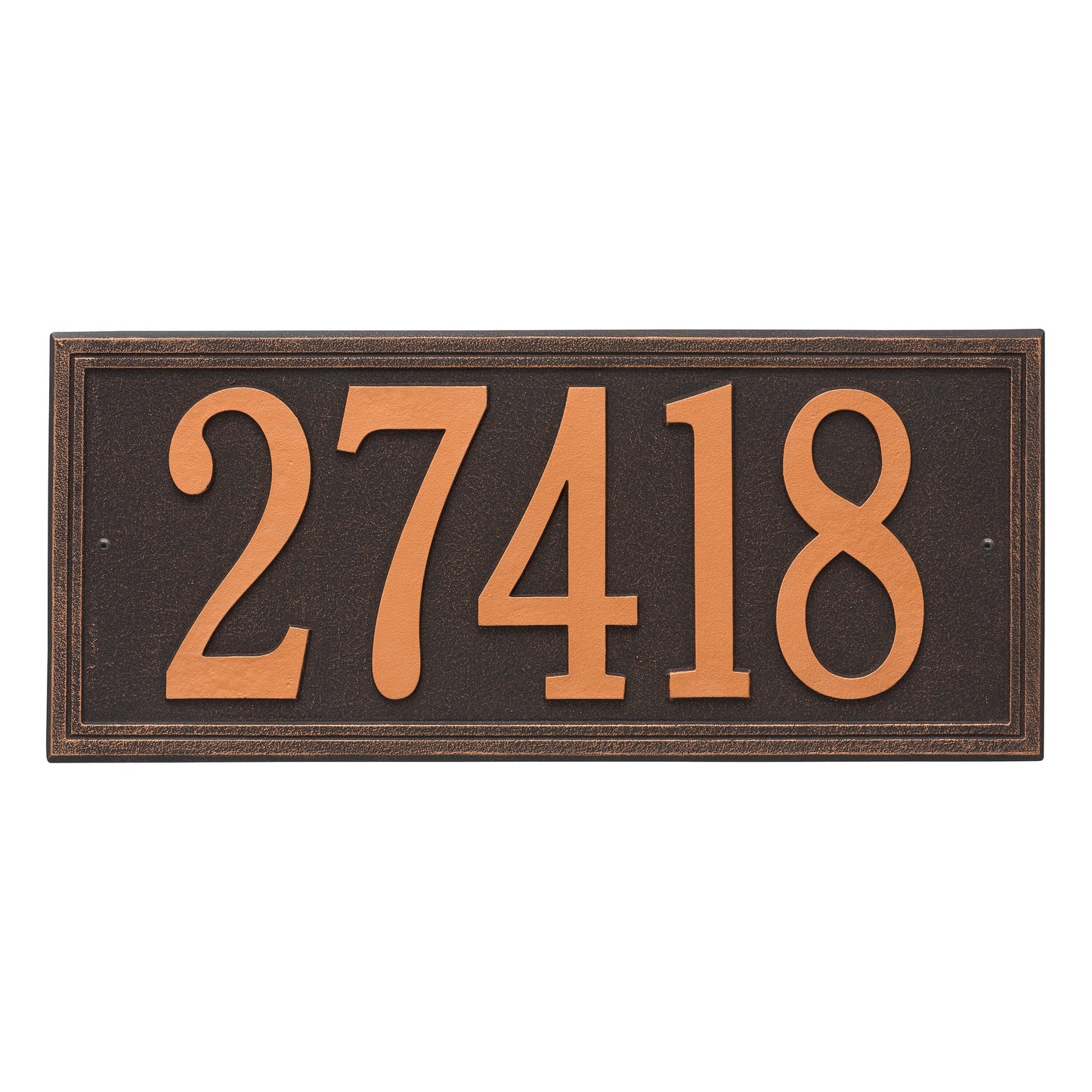 Double Line Estate Wall Address Plaque - One Line