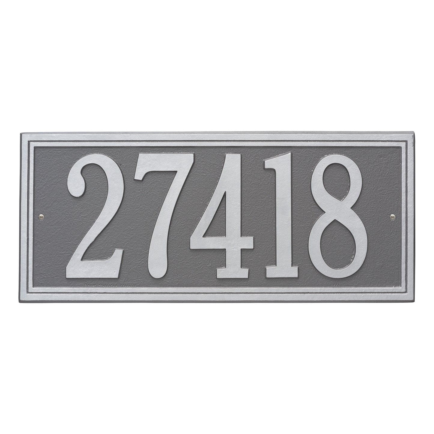 Double Line Estate Wall Address Plaque - One Line