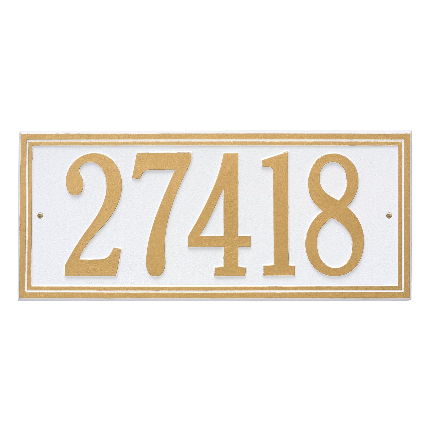 Double Line Estate Wall Address Plaque - One Line