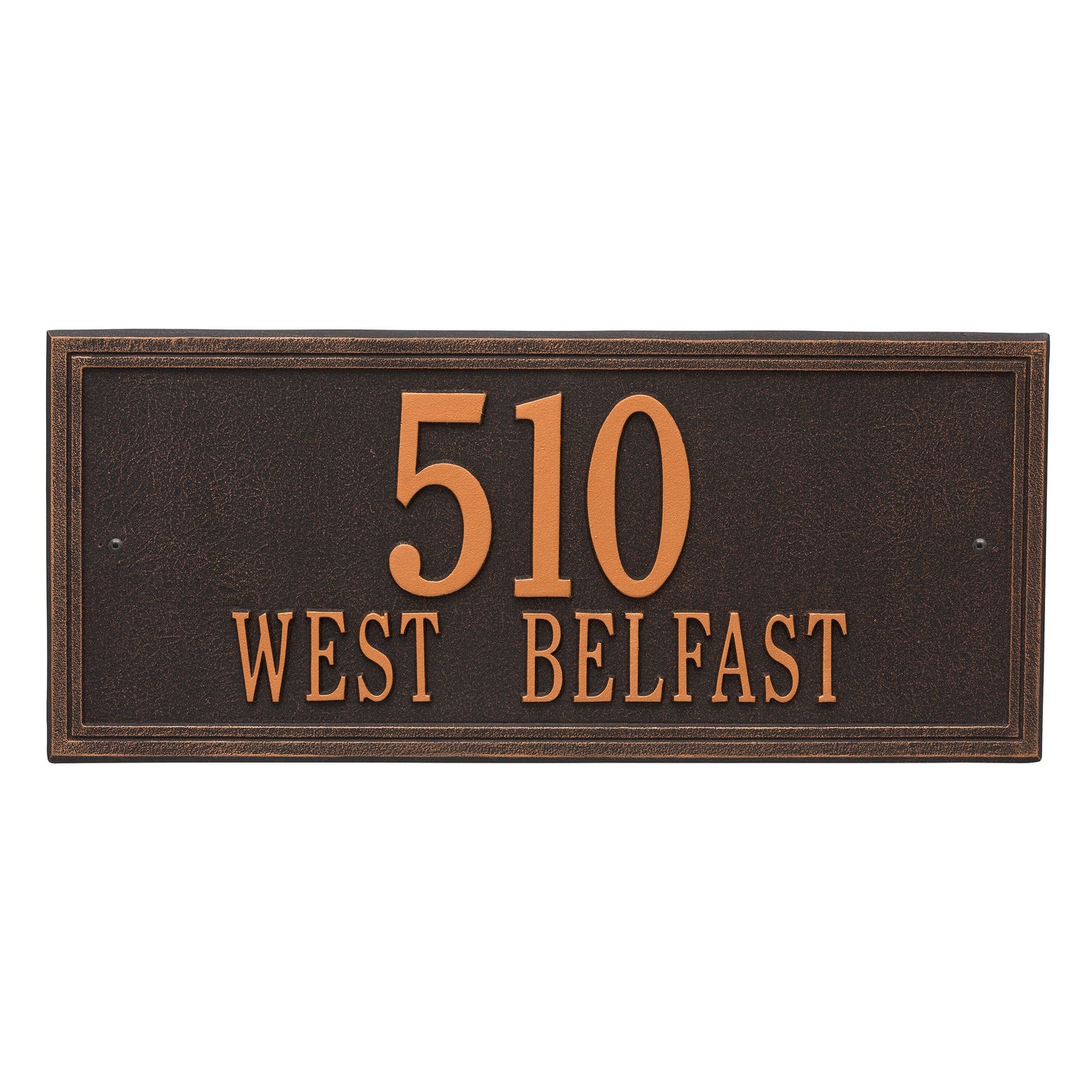 Double Line Estate Wall Address Plaque - Two Line