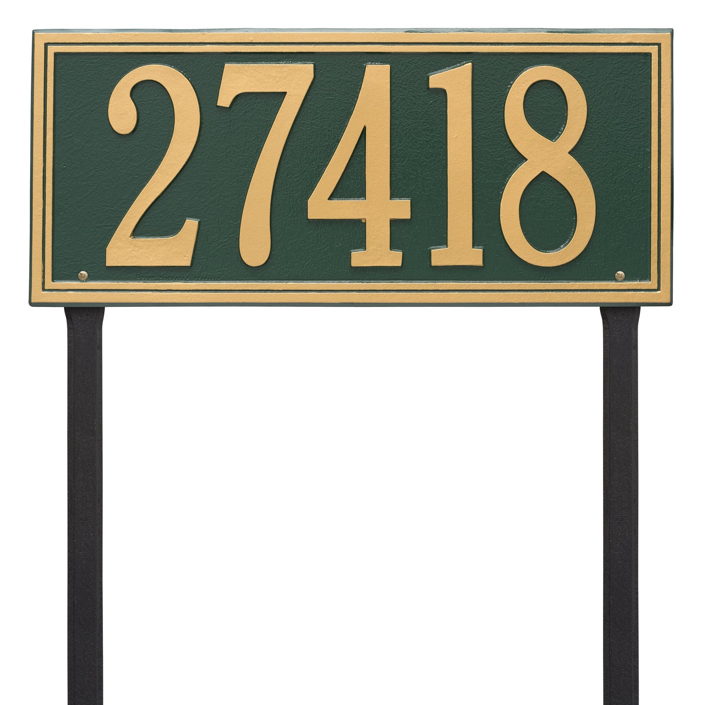 Double Line Estate Lawn Address Plaque - One Line