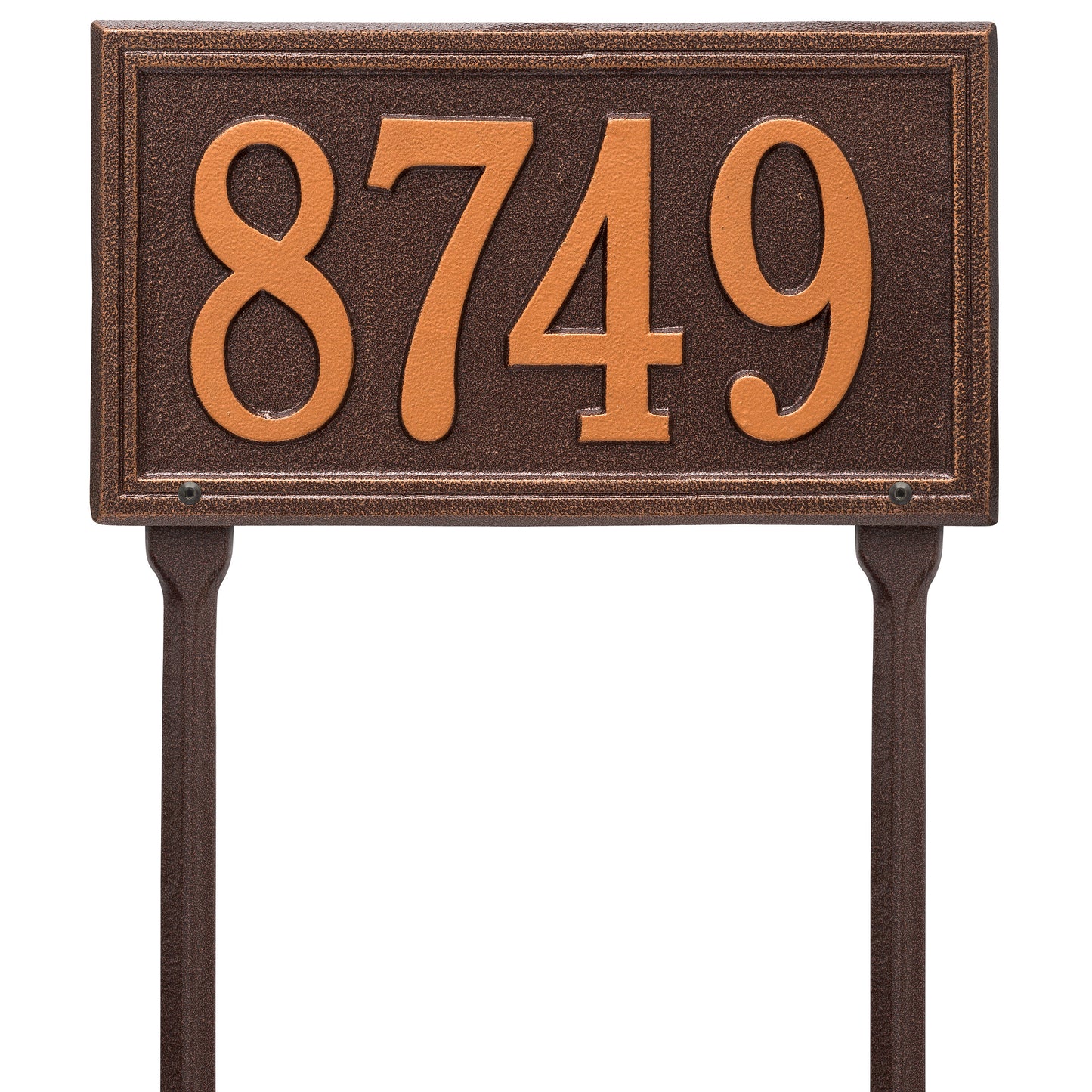 Double Line Standard Lawn Address Plaque – One Line