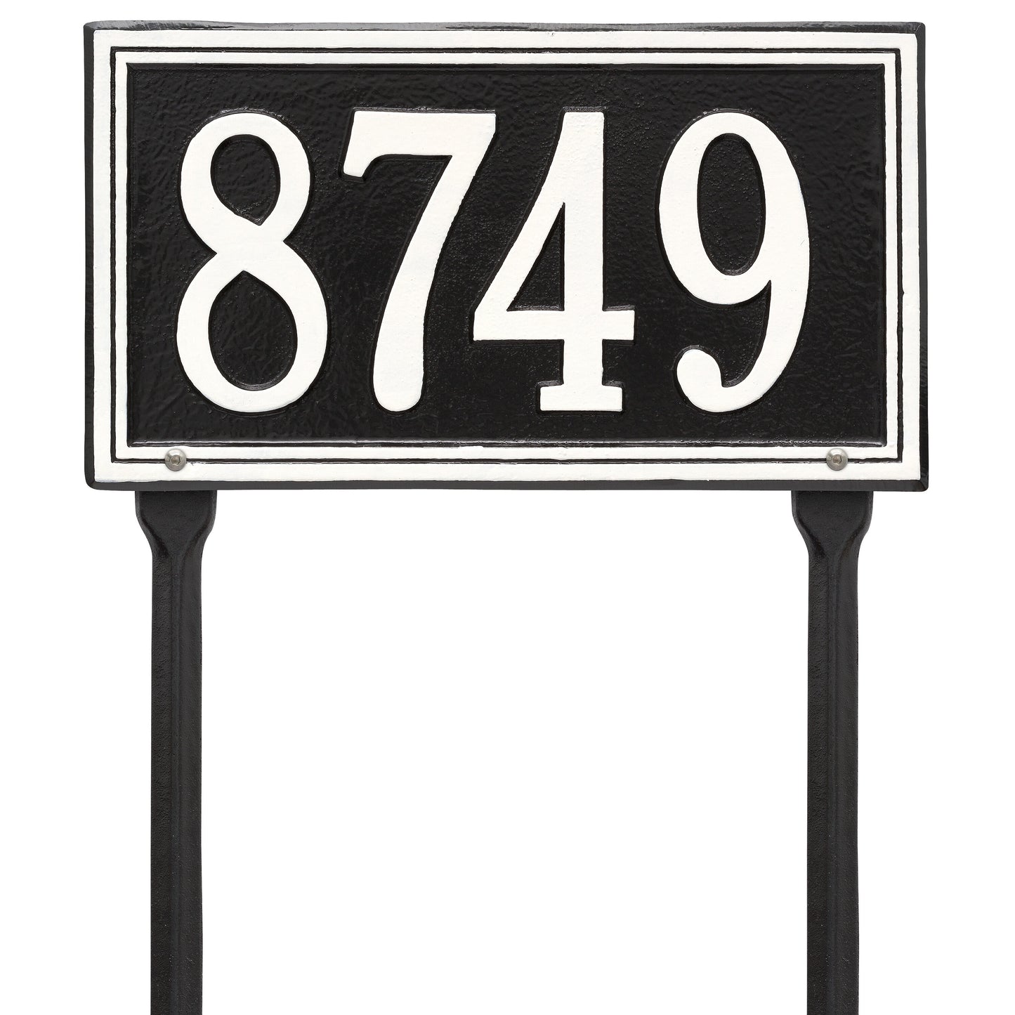 Double Line Standard Lawn Address Plaque – One Line