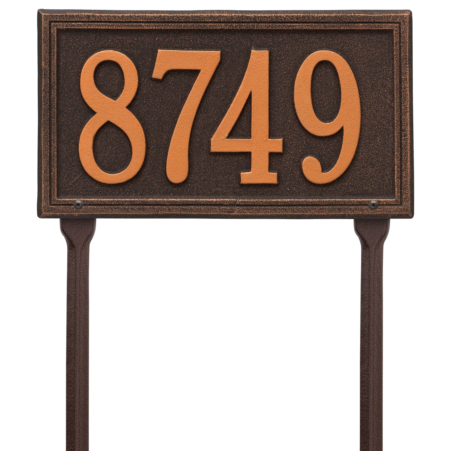 Double Line Standard Lawn Address Plaque – One Line