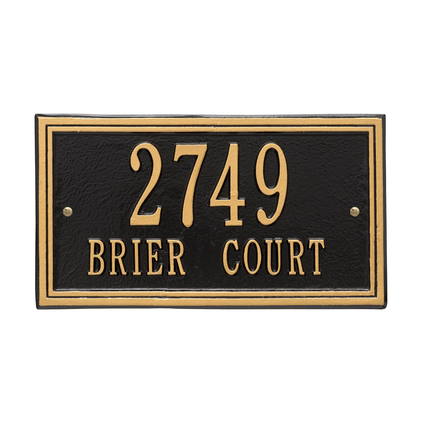 Double Line Standard Wall Address Plaque – Two Line