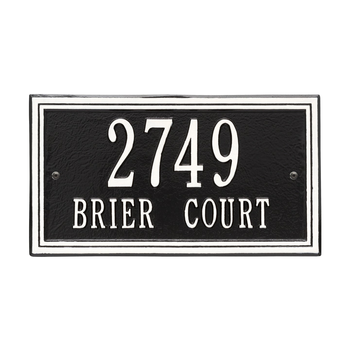 Double Line Standard Wall Address Plaque – Two Line
