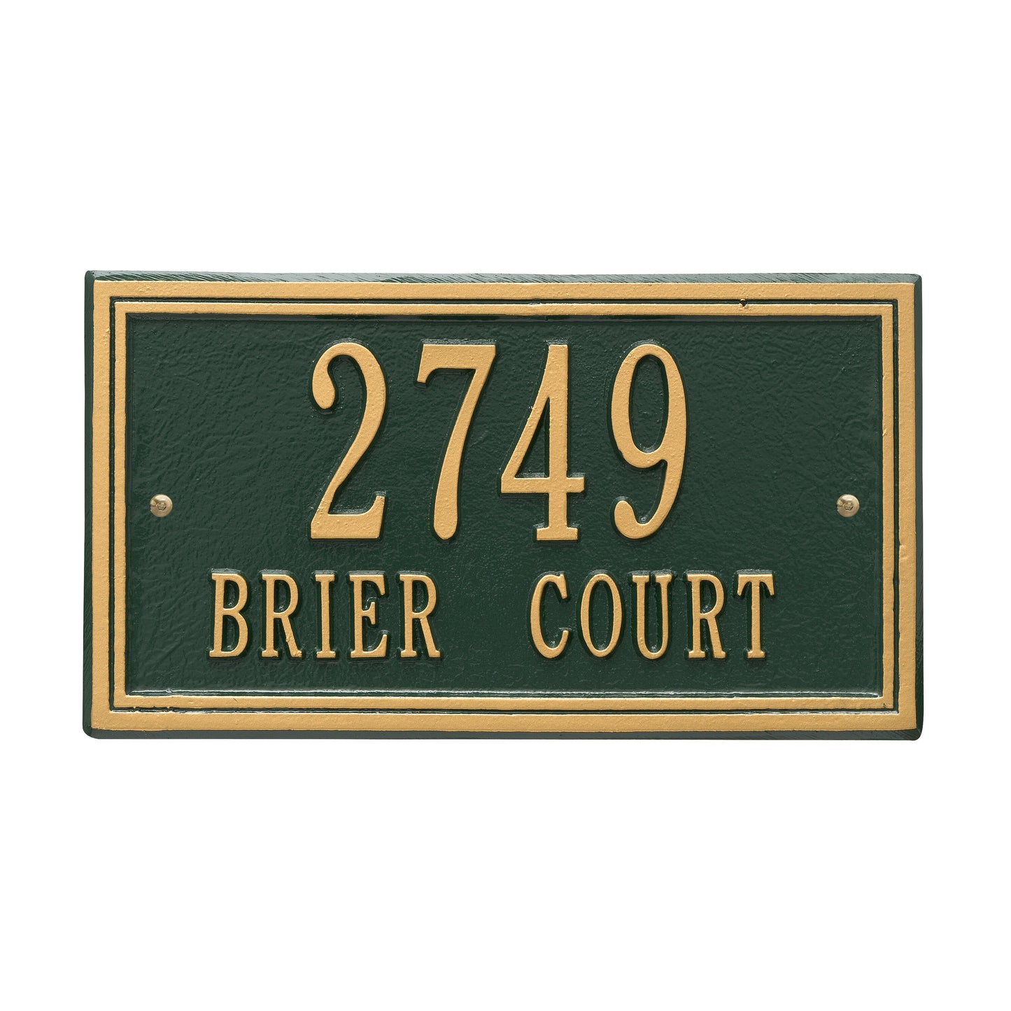 Double Line Standard Wall Address Plaque – Two Line