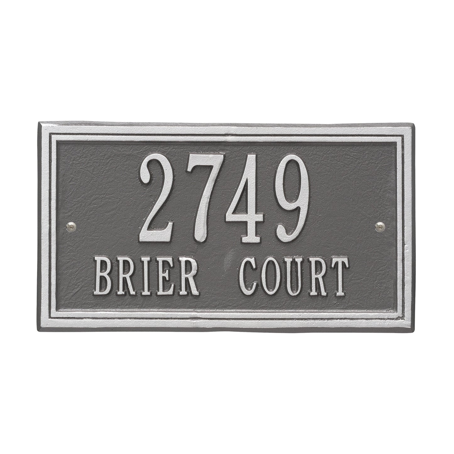 Double Line Standard Wall Address Plaque – Two Line