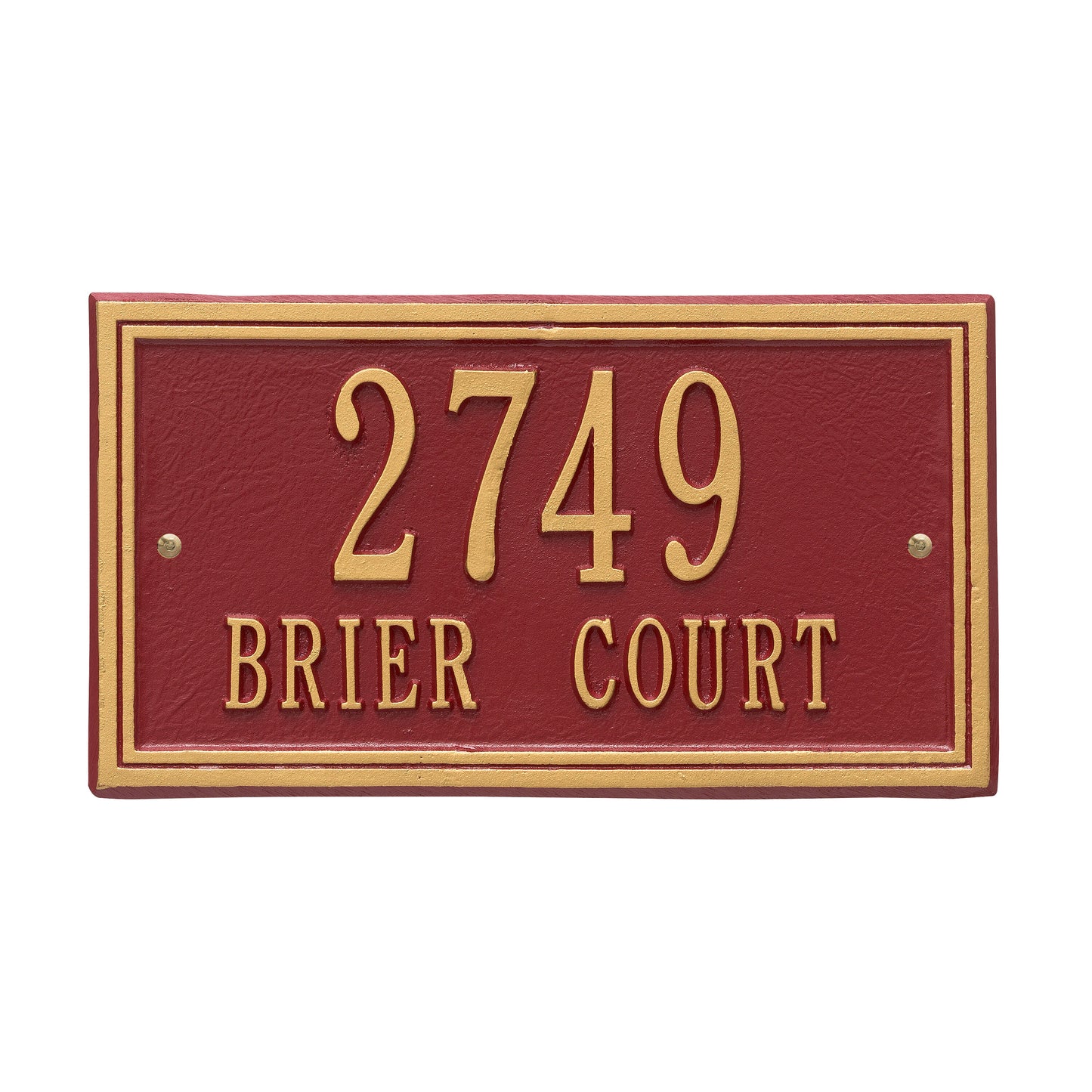 Double Line Standard Wall Address Plaque – Two Line