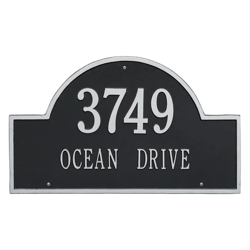 Whitehall Products Arch Marker Estate Wall Plaque - Two Line - Rational Plaques