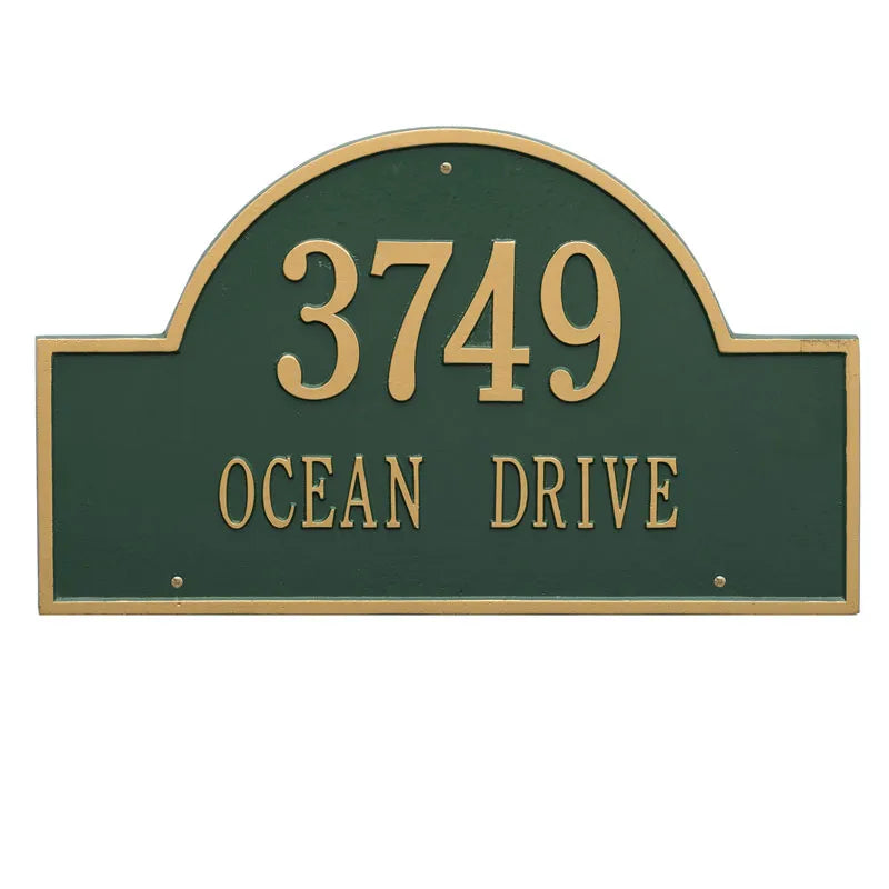 Whitehall Products Arch Marker Estate Wall Plaque - Two Line - Rational Plaques