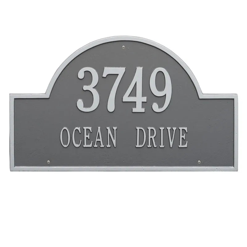Whitehall Products Arch Marker Estate Wall Plaque - Two Line - Rational Plaques