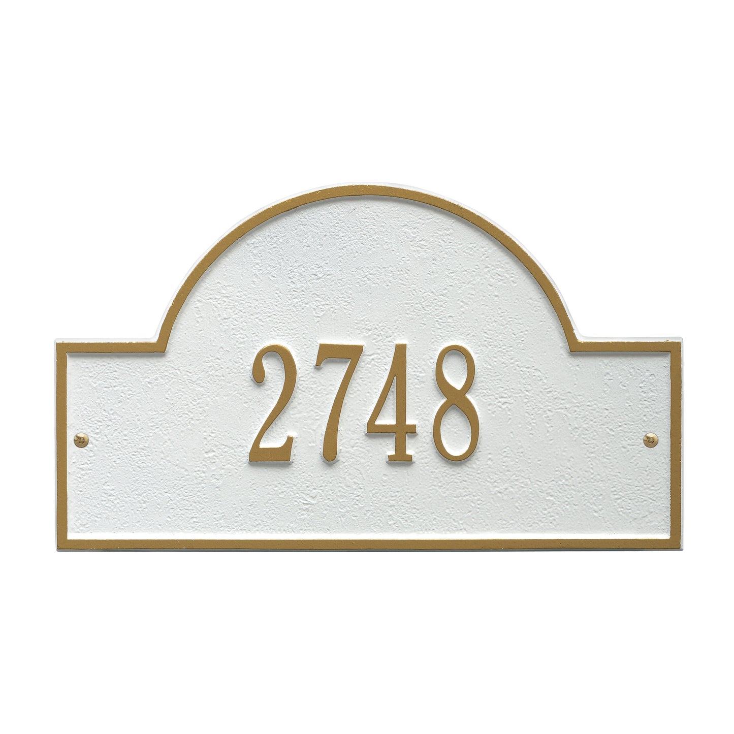 Whitehall Products Arch Marker Standard Wall Plaque One Line Red/gold