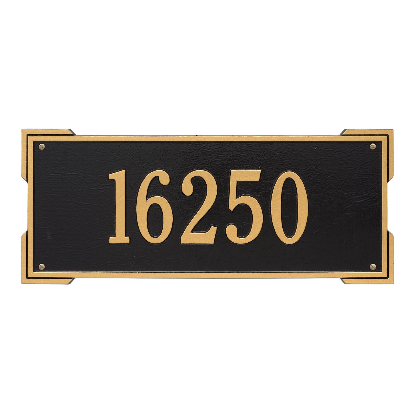 Whitehall Products Personalized Roanoke Estate Wall Plaque One Line Black/white