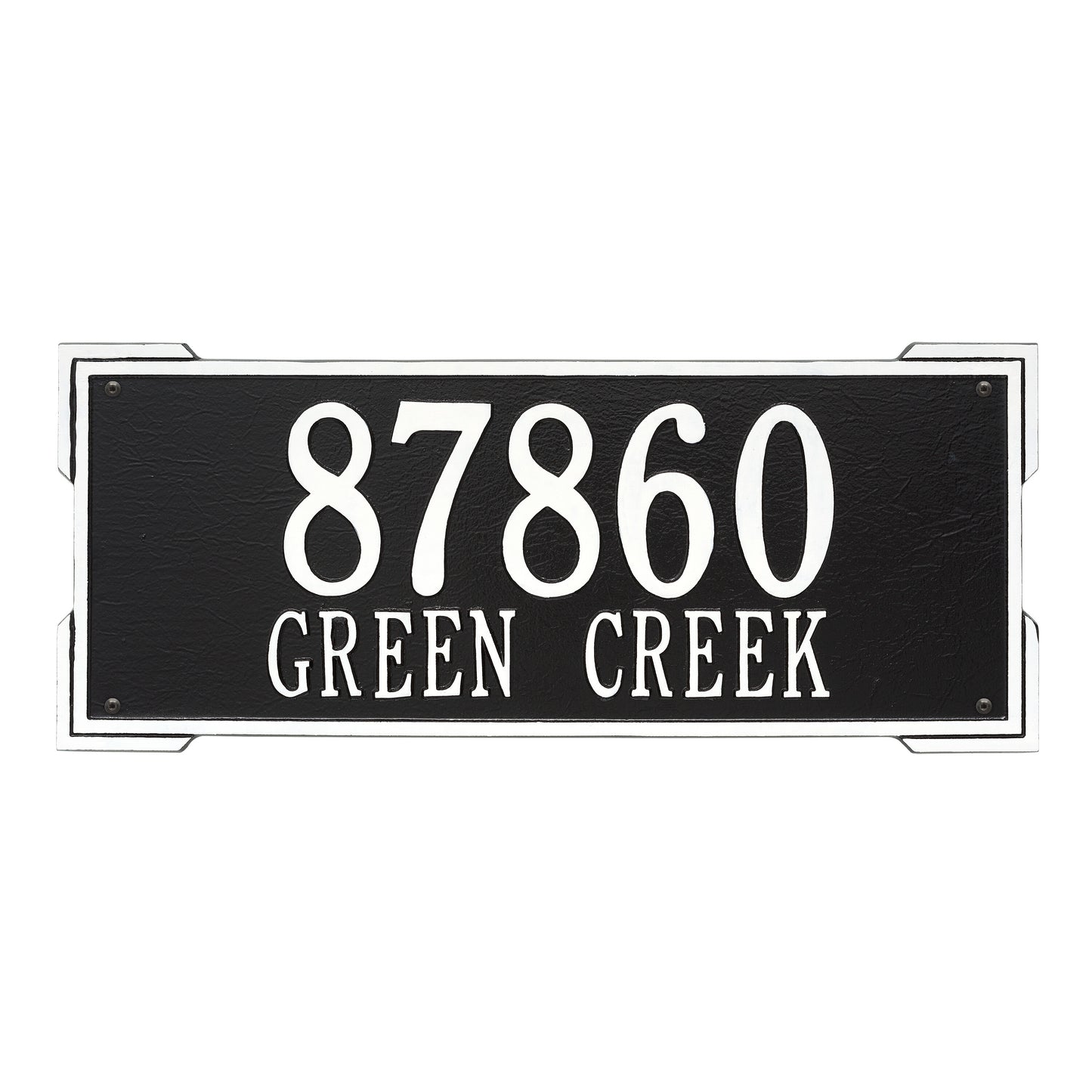 Whitehall Products Personalized Roanoke Estate Wall Plaque Two Line Green/gold