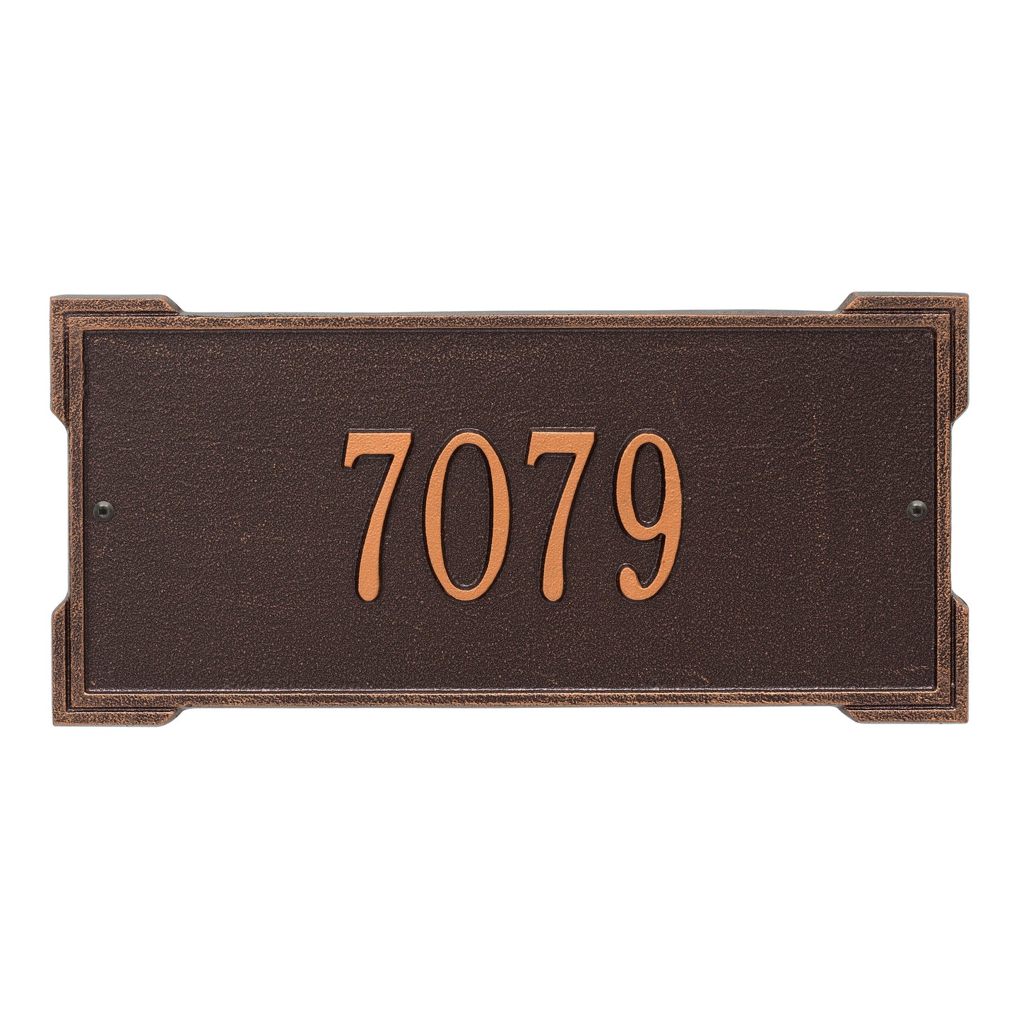 Whitehall Products Personalized Roanoke Standard Wall Plaque One Line Black/gold
