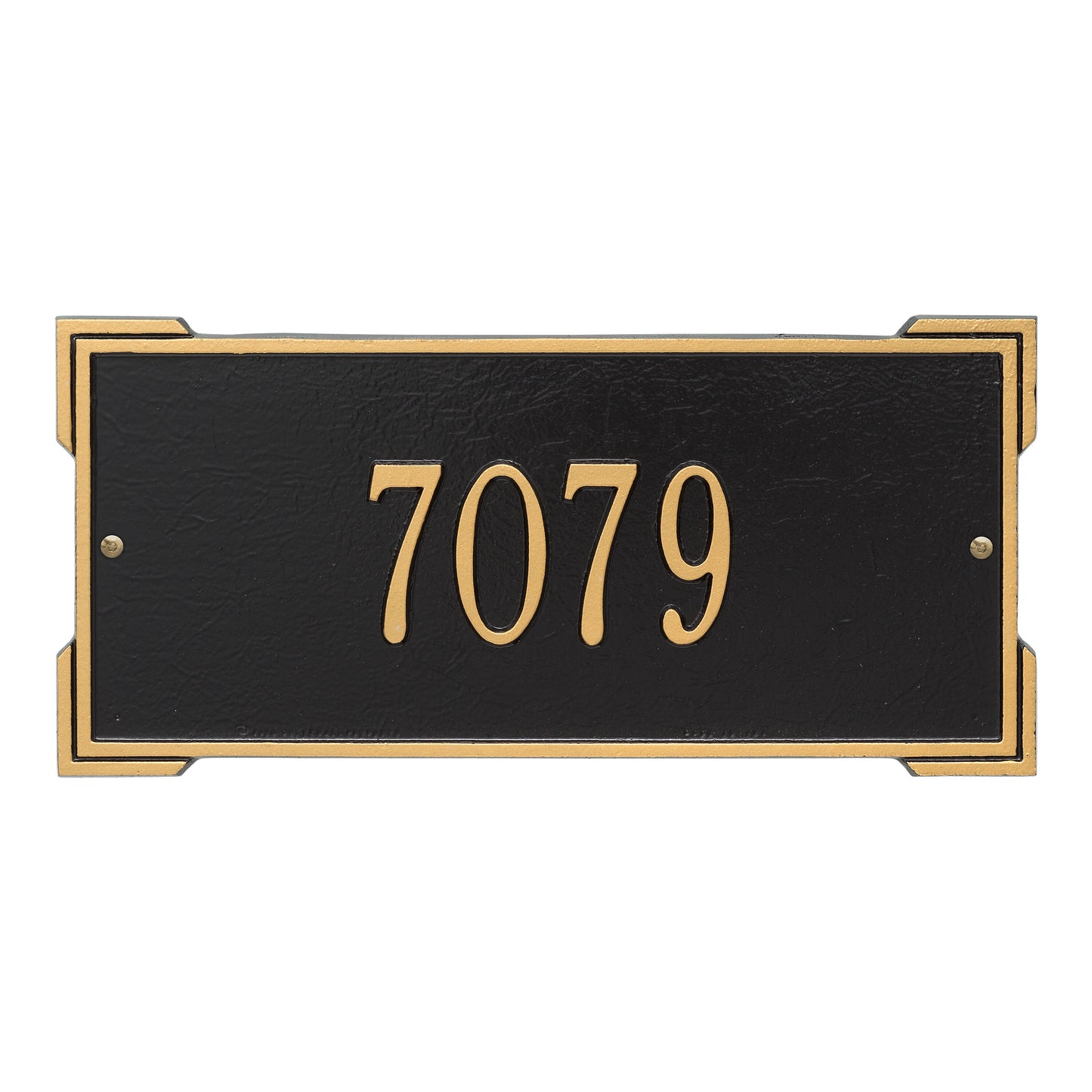 Whitehall Products Personalized Roanoke Standard Wall Plaque One Line Black/silver