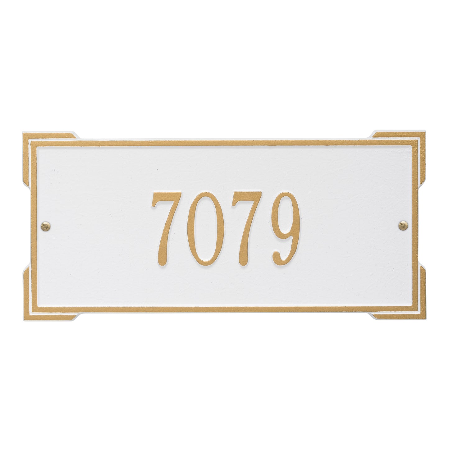 Whitehall Products Personalized Roanoke Standard Wall Plaque One Line Black/white