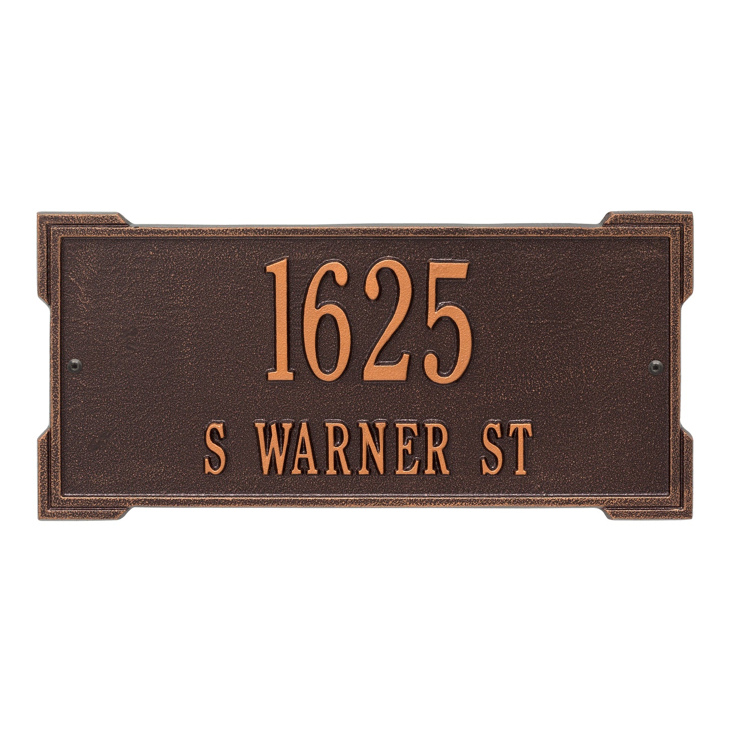 Whitehall Products Personalized Roanoke Standard Wall Plaque Two Line Black/gold