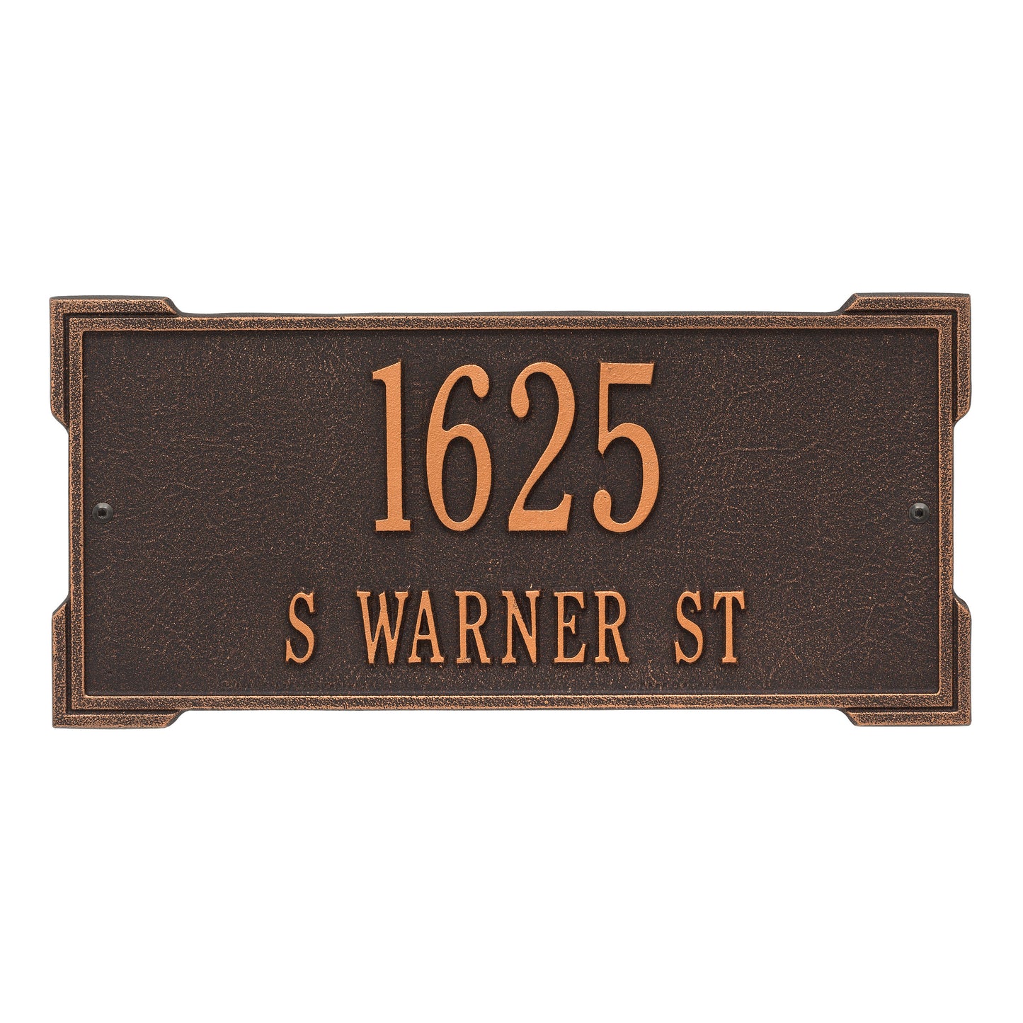 Whitehall Products Personalized Roanoke Standard Wall Plaque Two Line Bronze/gold