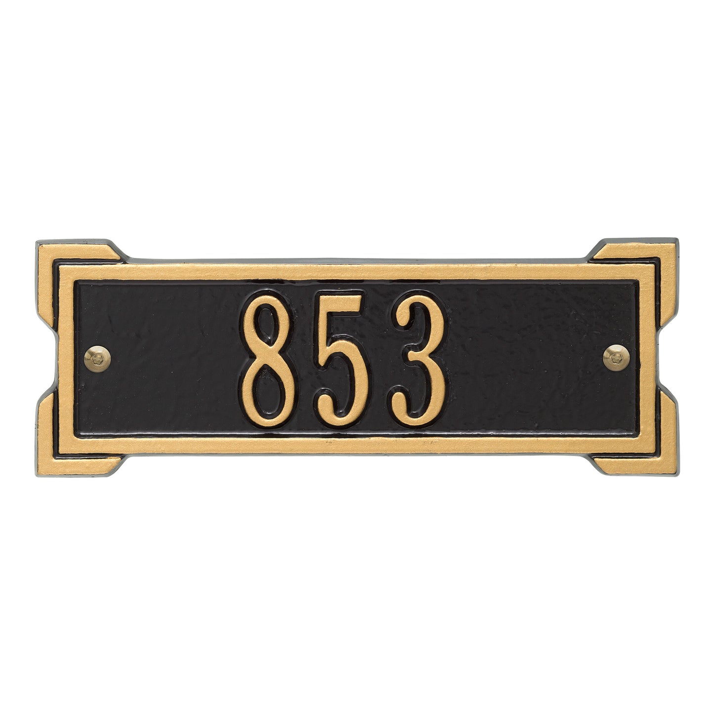 Whitehall Products Personalized Roanoke Petite Wall Plaque One Line Black/silver
