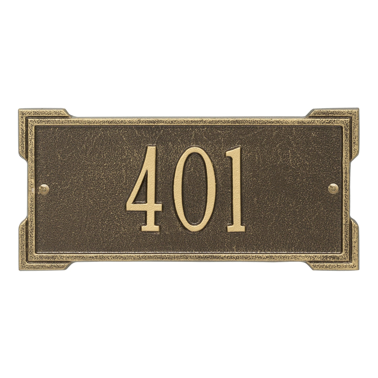 Whitehall Products Personalized Roanoke Mini Wall Plaque One Line Antique Copper