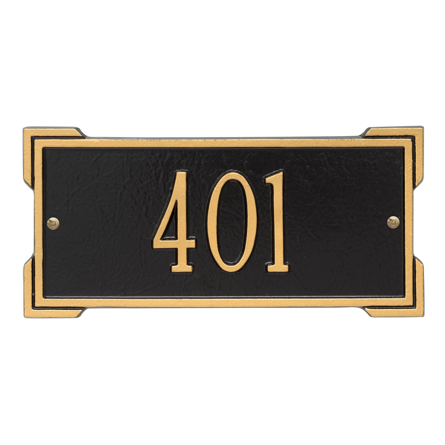 Whitehall Products Personalized Roanoke Mini Wall Plaque One Line Black/silver
