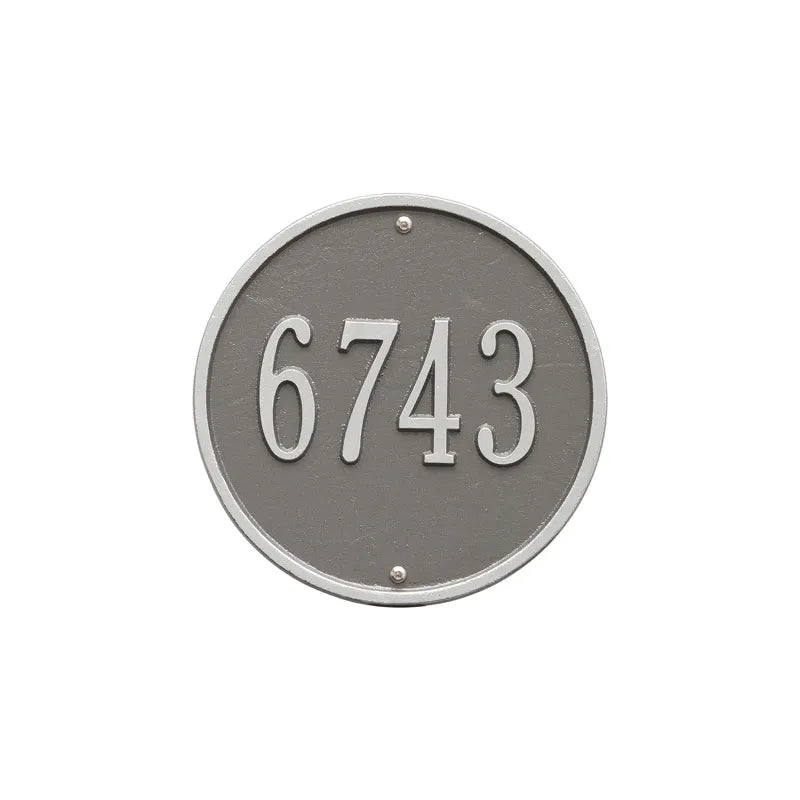 Whitehall Products Round 9 Diameter Wall Plaque One Line Oil Rubbed Bronze