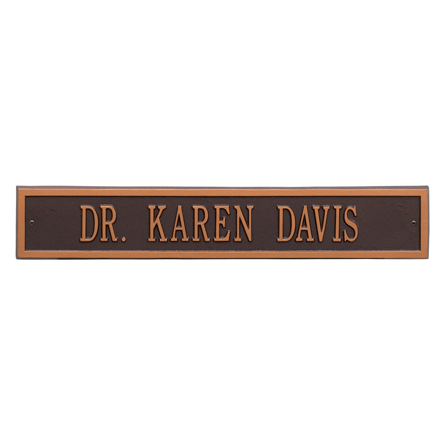 Whitehall Products Arch Extension Estate Wall Plaque One Line Antique Brass