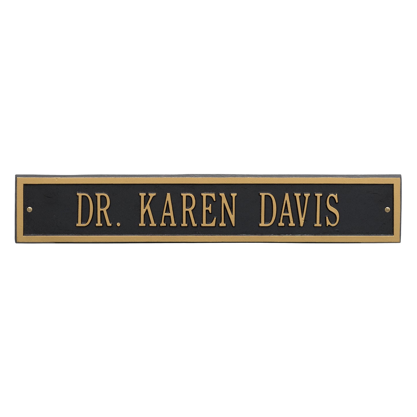 Whitehall Products Arch Extension Estate Wall Plaque One Line Green/gold