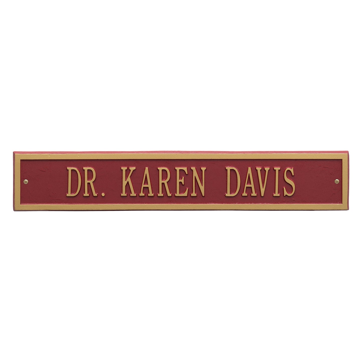 Whitehall Products Arch Extension Estate Wall Plaque One Line Pewter/silver