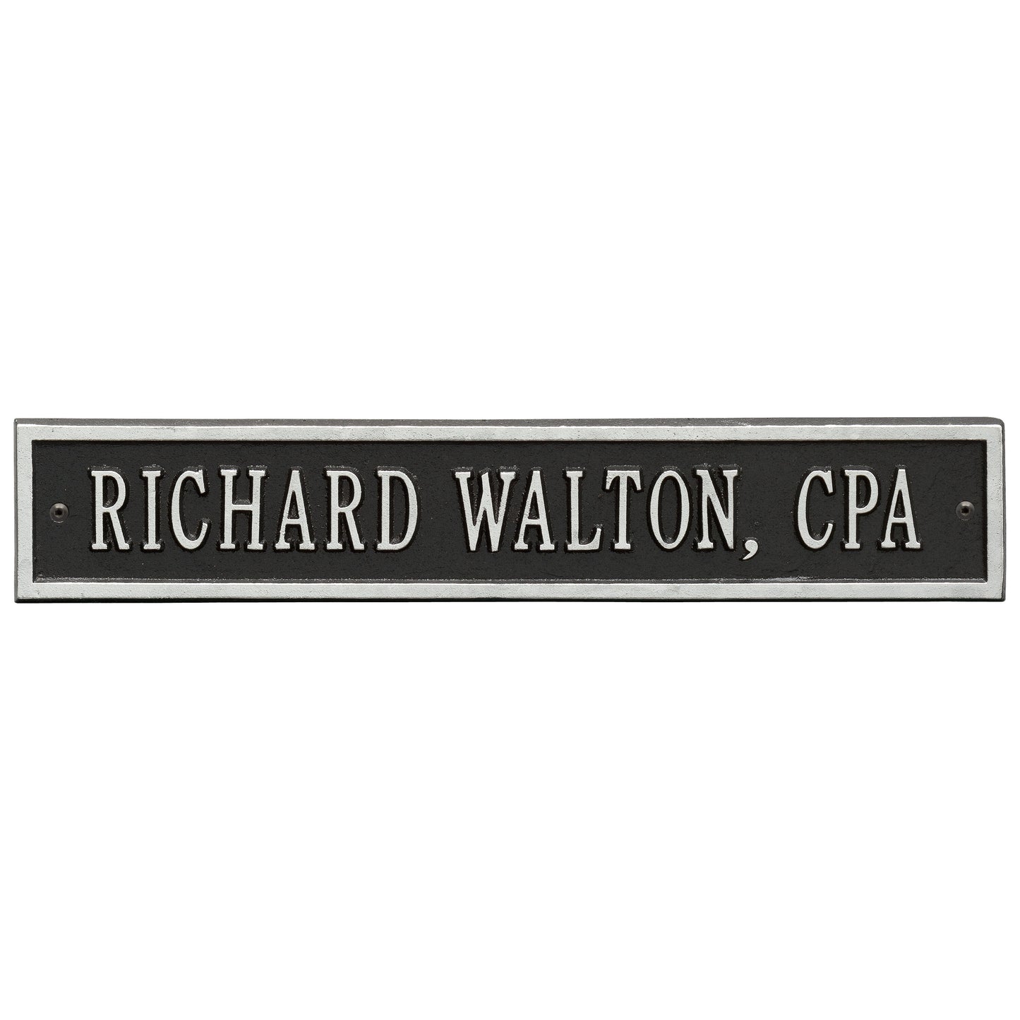 Whitehall Products Arch Extension Standard Wall Plaque One Line Red/gold