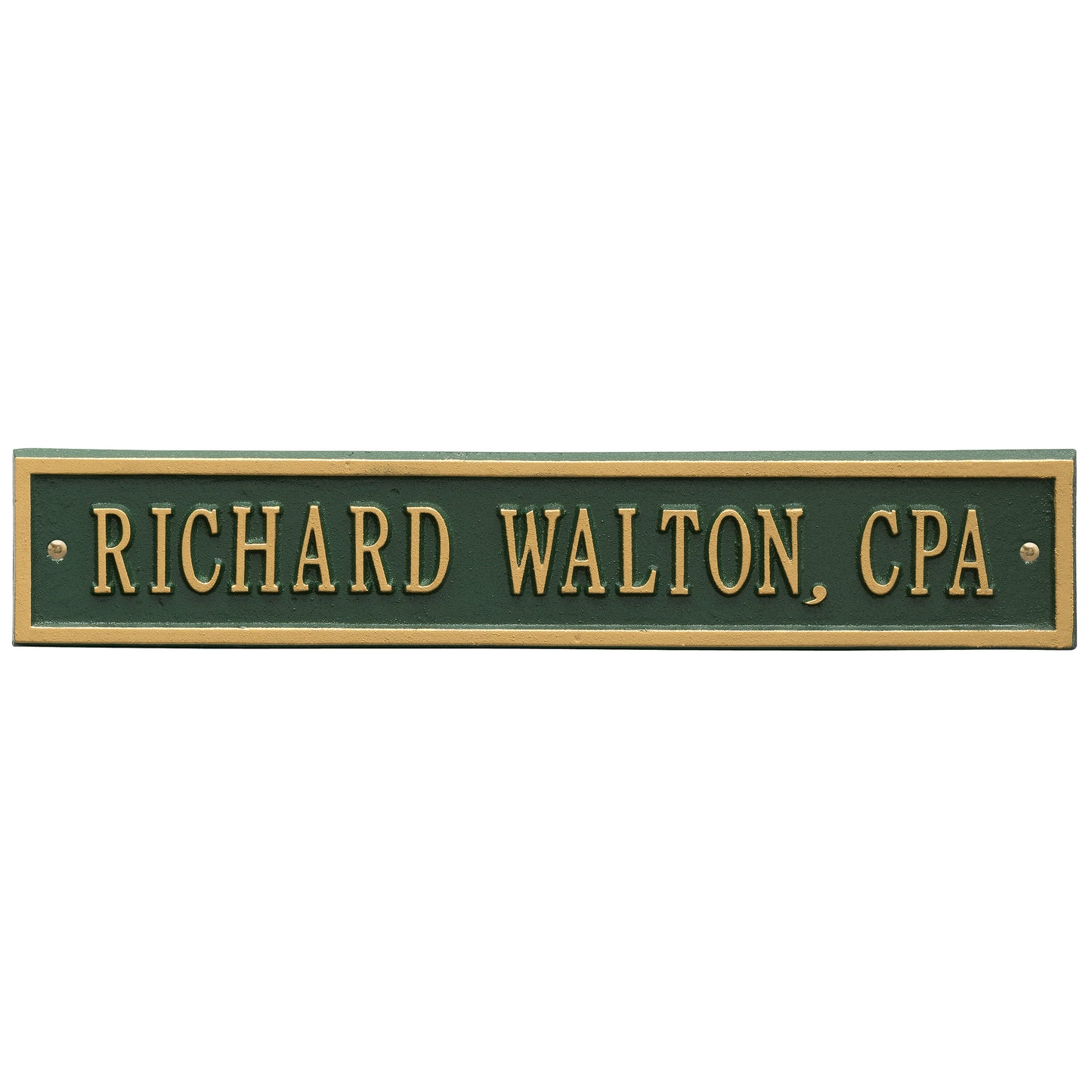 Whitehall Products Arch Extension Standard Wall Plaque One Line Antique Copper