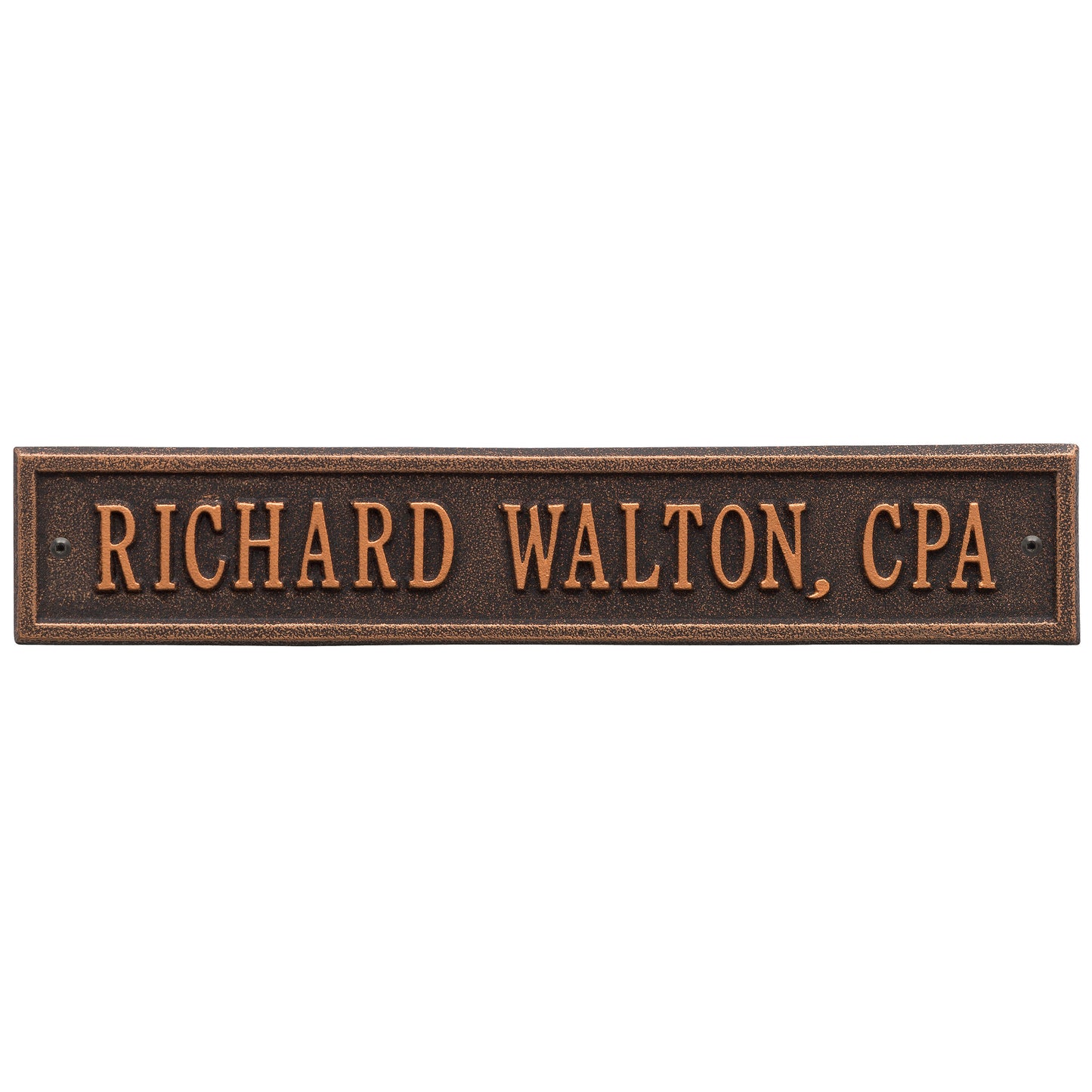 Whitehall Products Arch Extension Standard Wall Plaque One Line