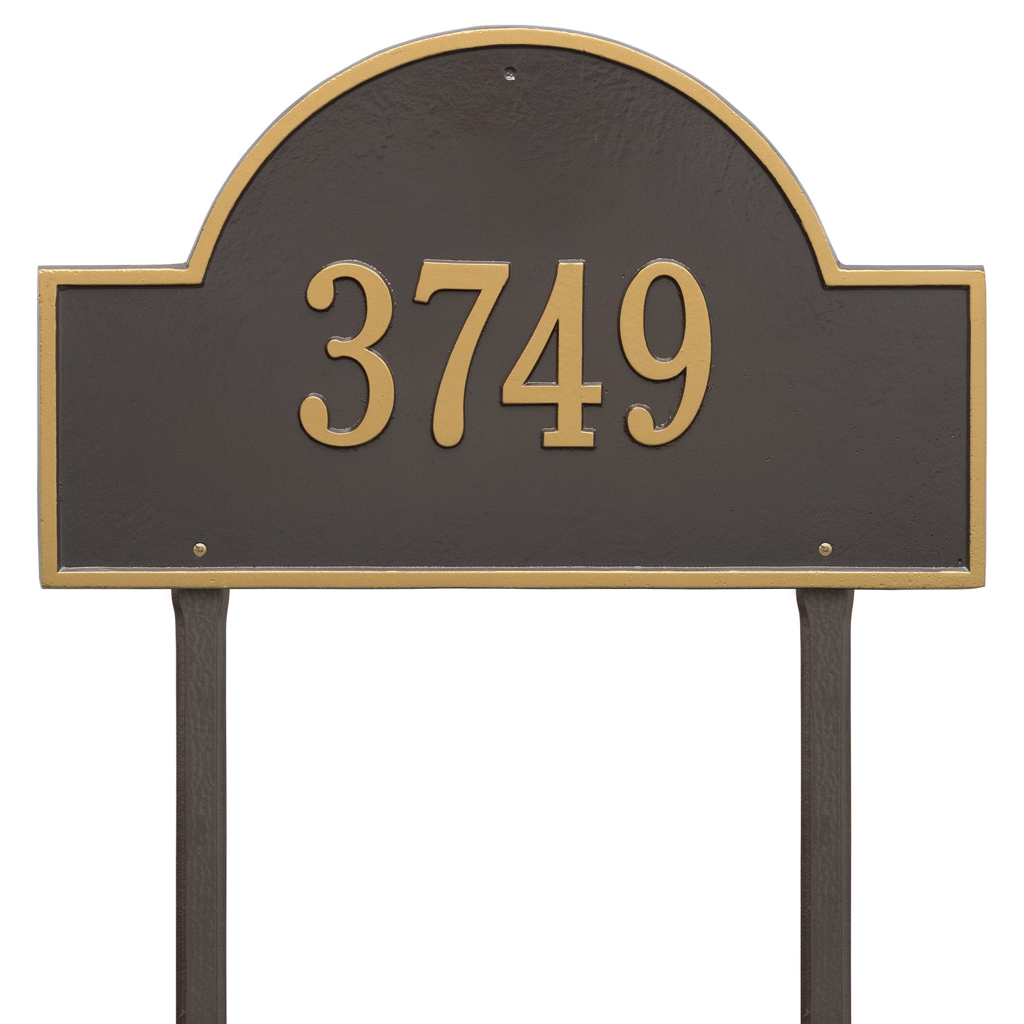 Whitehall Products Arch Marker Estate Lawn Plaque One Line Pewter/silver