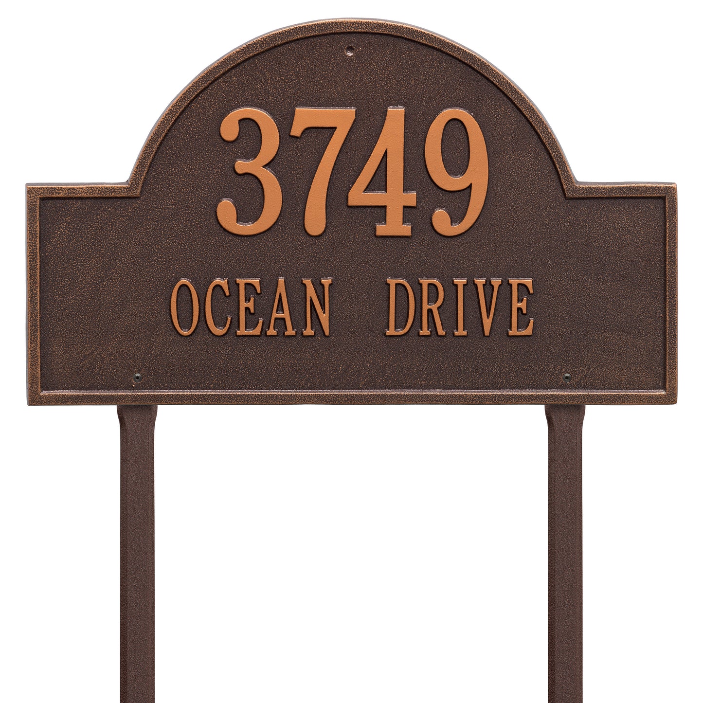 Whitehall Products Arch Marker Estate Lawn Plaque Two Line Bronze/gold