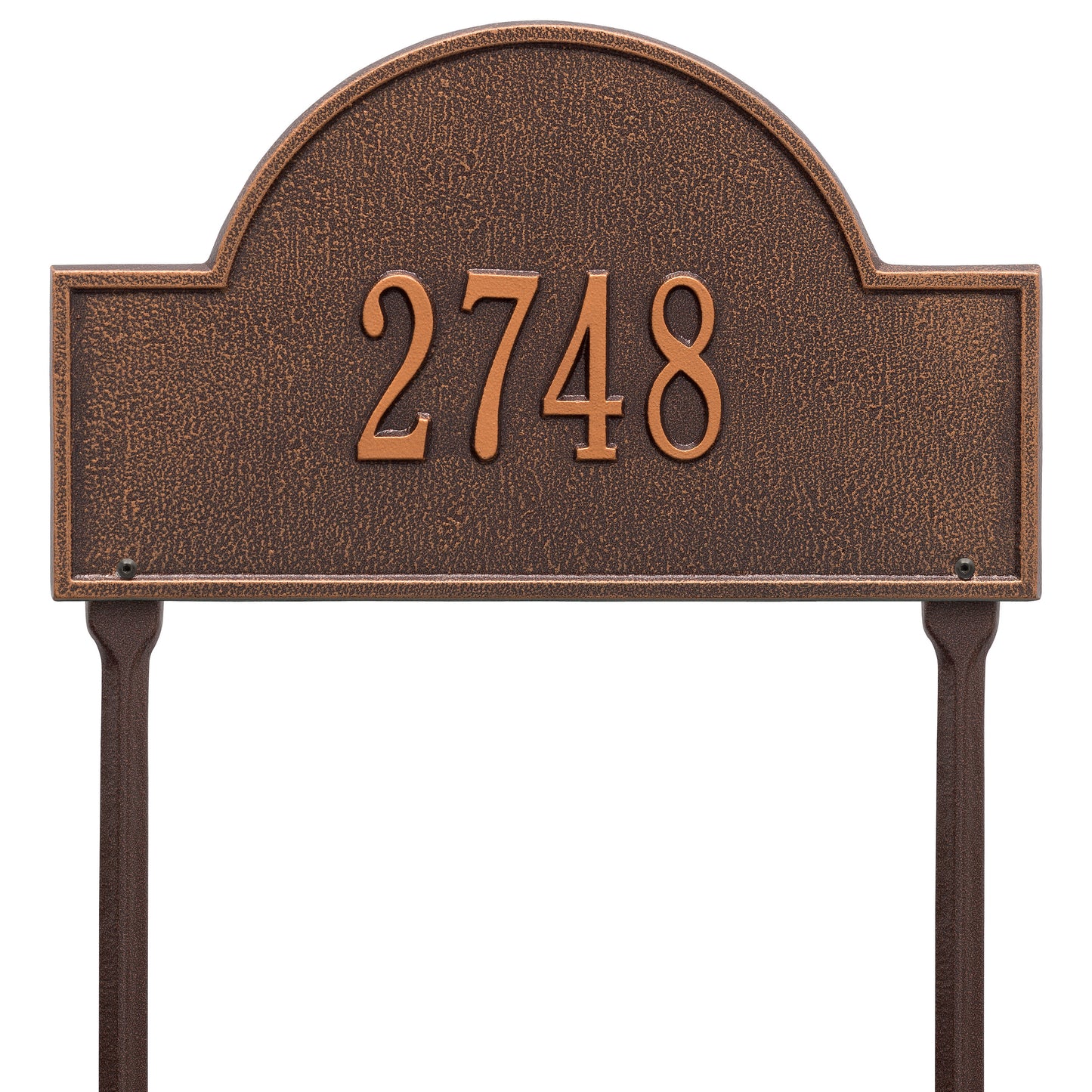 Whitehall Products Arch Marker Standard Lawn Plaque One Line Pewter/silver