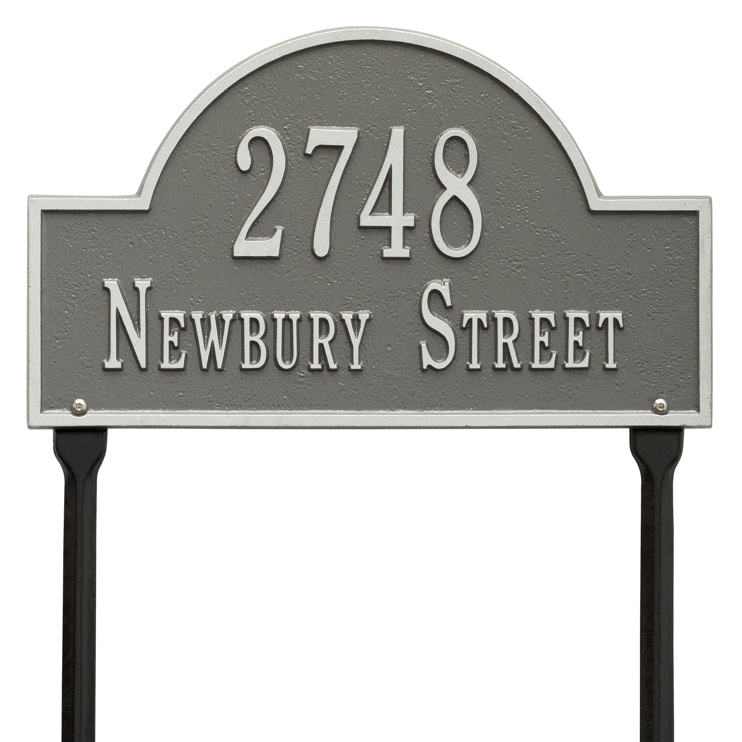 Whitehall Products Arch Marker Standard Lawn Plaque Two Line Oil Rubbed Bronze