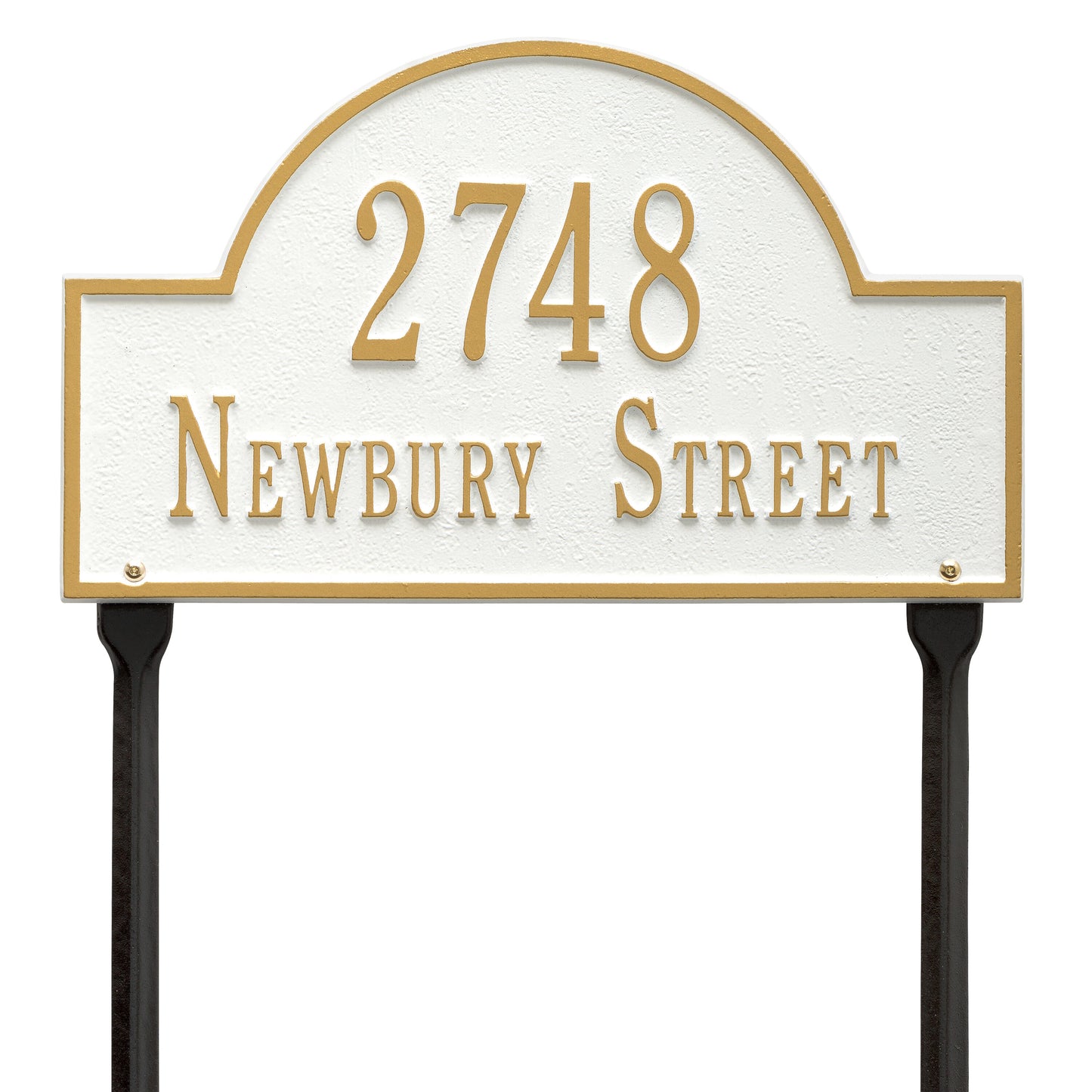 Whitehall Products Arch Marker Standard Lawn Plaque Two Line Antique Copper