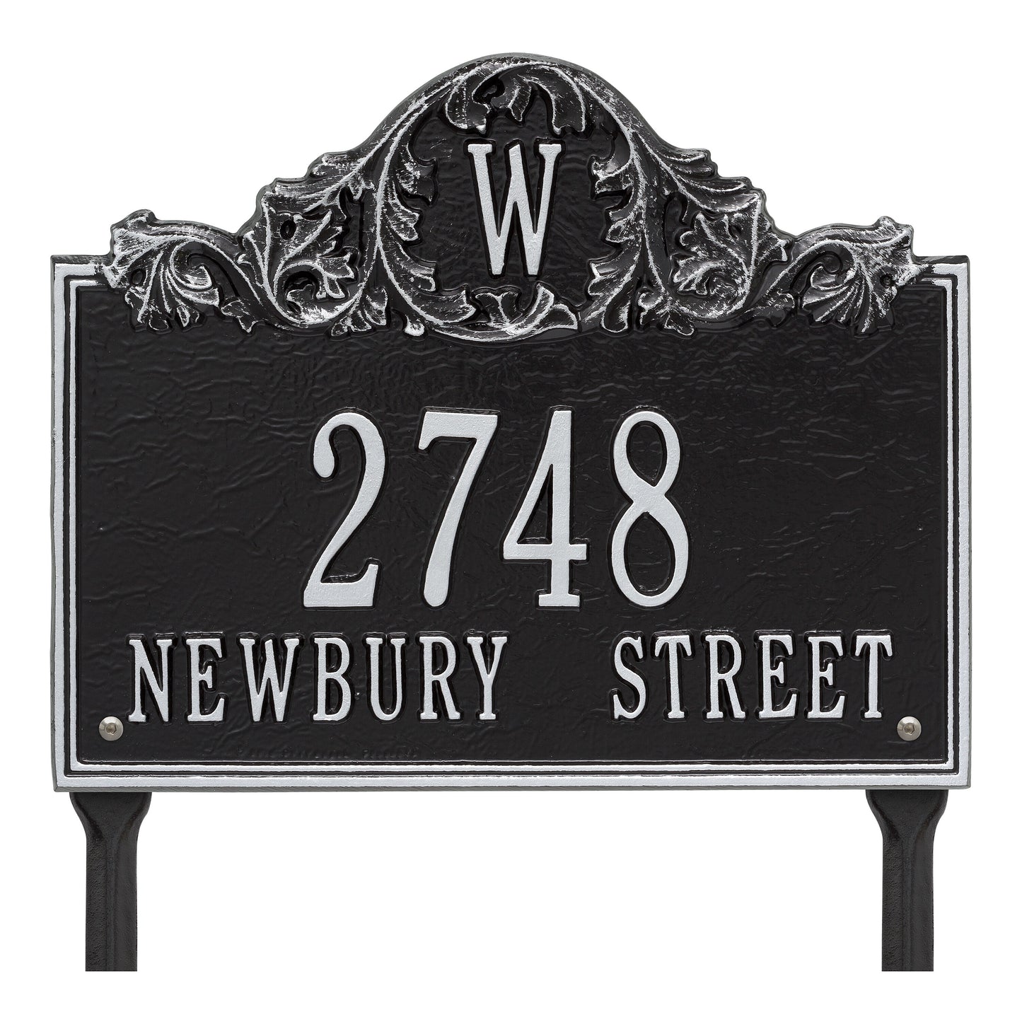 Whitehall Products Personalized Acanthus Monogram Lawn Plaque Three Line Bronze/verdigris