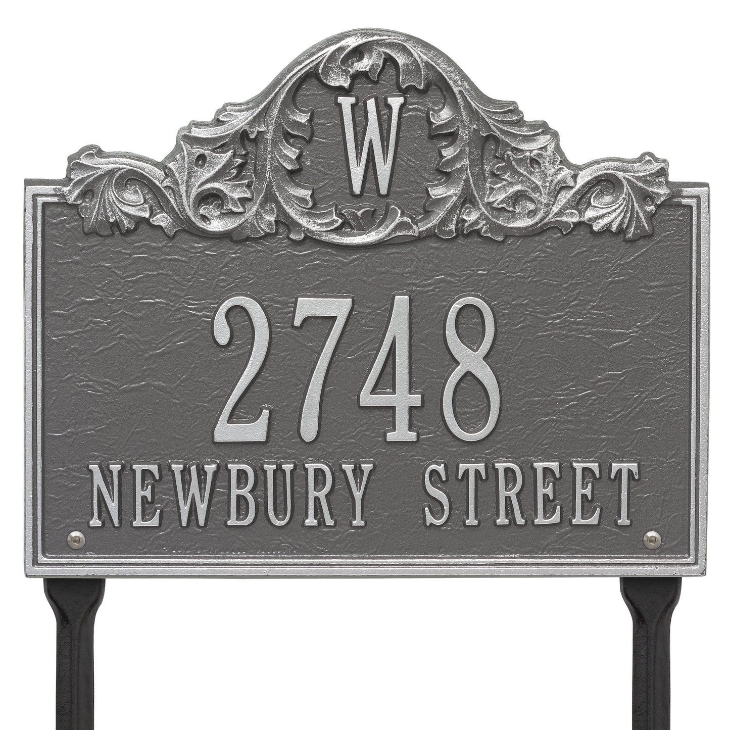 Whitehall Products Personalized Acanthus Monogram Lawn Plaque Three Line