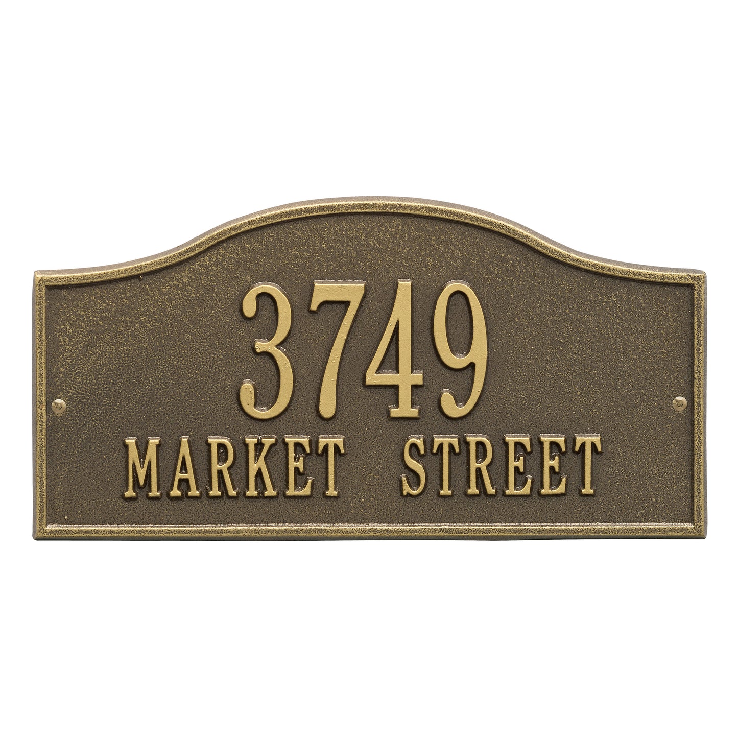Whitehall Products Rolling Hills Standard Wall Plaque Two Line Oil Rubbed Bronze