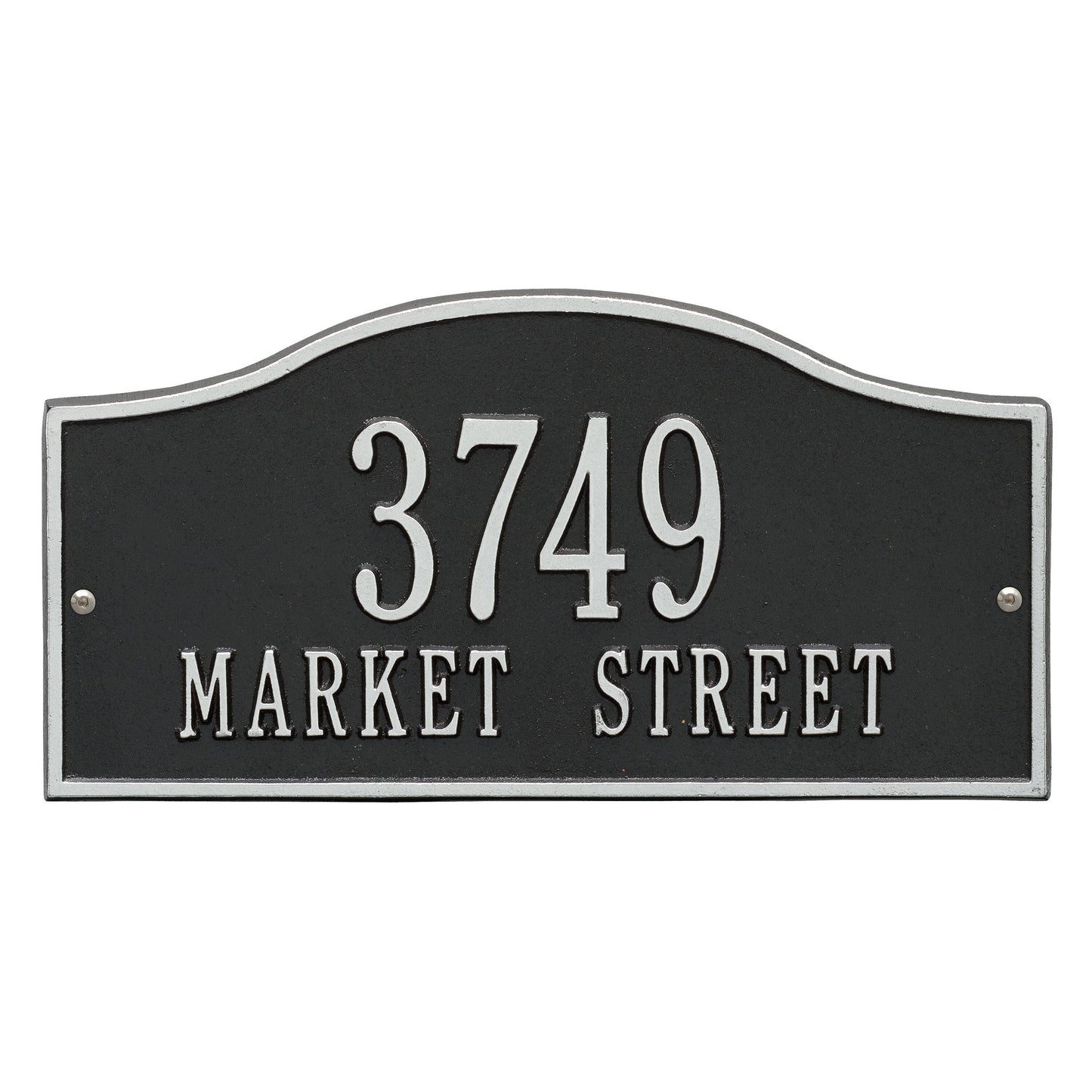 Whitehall Products Rolling Hills Standard Wall Plaque Two Line Black/gold