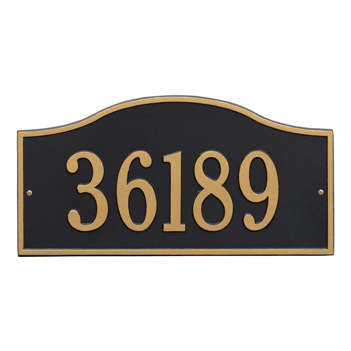 Whitehall Products Rolling Hills Grand Wall Plaque One Line Black/silver
