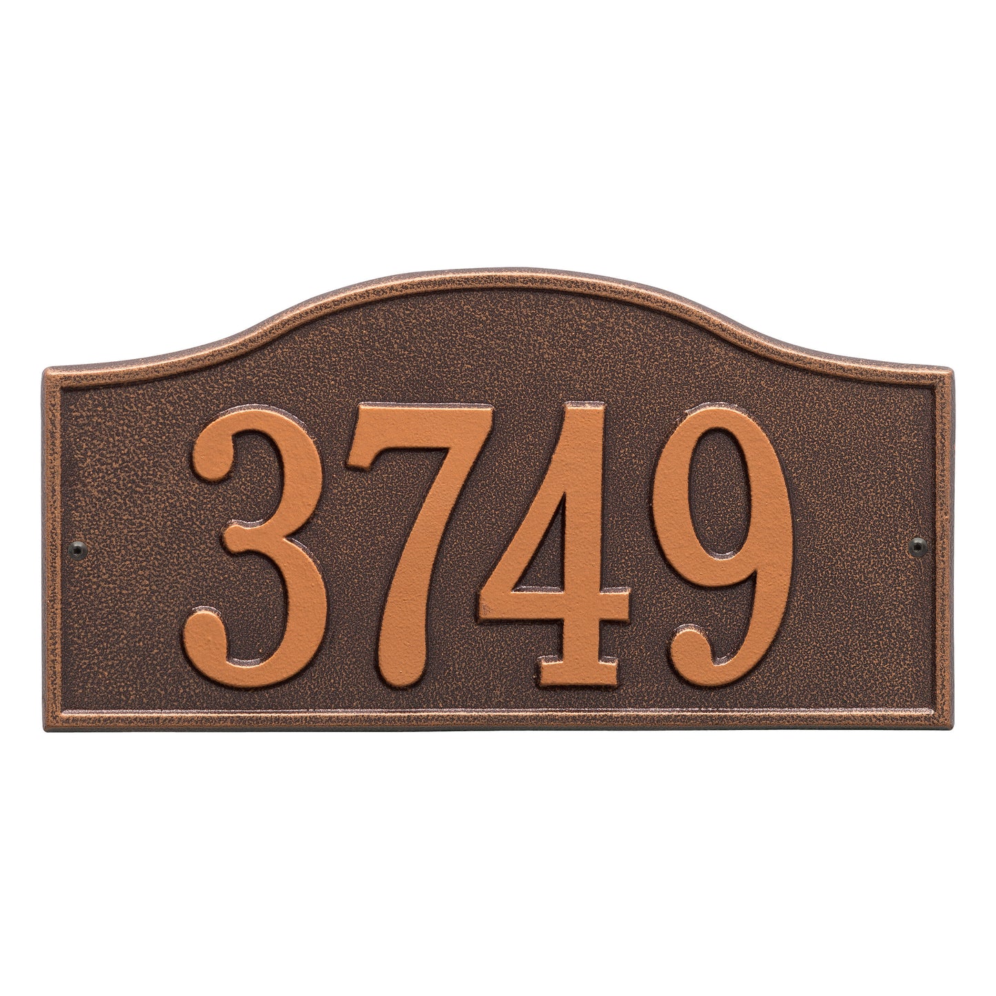 Whitehall Products Rolling Hills Standard Wall Plaque One Line Bronze/gold